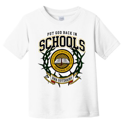 Zach Rushing Wearing Put God Back In Schools Toddler T-Shirt