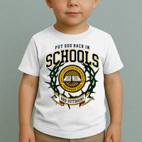 Zach Rushing Wearing Put God Back In Schools Toddler T-Shirt