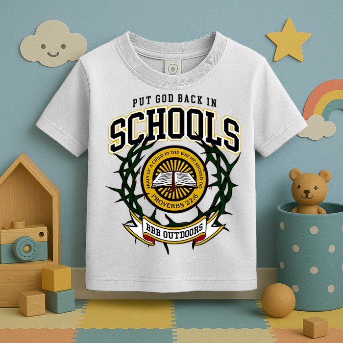 Zach Rushing Wearing Put God Back In Schools Toddler T-Shirt