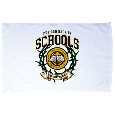 Zach Rushing Wearing Put God Back In Schools Microfiber Hand Towel