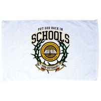 Zach Rushing Wearing Put God Back In Schools Microfiber Hand Towel