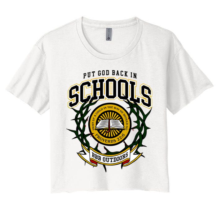 Zach Rushing Wearing Put God Back In Schools Crop Top