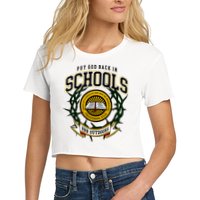 Zach Rushing Wearing Put God Back In Schools Crop Top