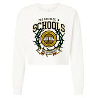 Zach Rushing Wearing Put God Back In Schools Cropped Pullover Crew