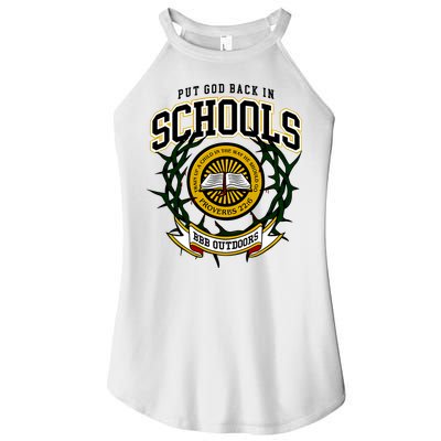Zach Rushing Wearing Put God Back In Schools Women's Perfect Tri Rocker Tank