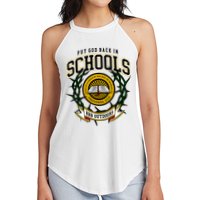Zach Rushing Wearing Put God Back In Schools Women's Perfect Tri Rocker Tank
