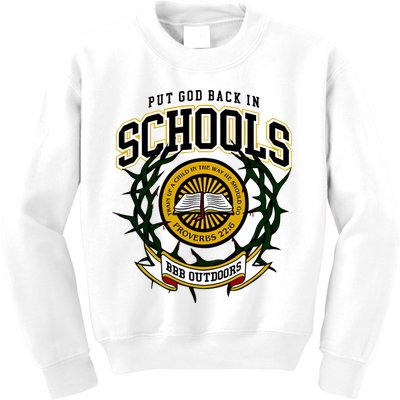 Zach Rushing Wearing Put God Back In Schools Kids Sweatshirt