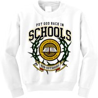 Zach Rushing Wearing Put God Back In Schools Kids Sweatshirt