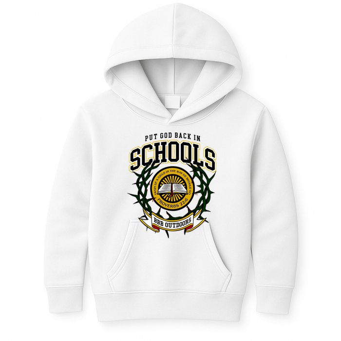 Zach Rushing Wearing Put God Back In Schools Kids Hoodie