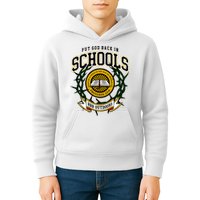 Zach Rushing Wearing Put God Back In Schools Kids Hoodie