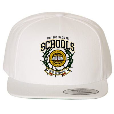 Zach Rushing Wearing Put God Back In Schools Wool Snapback Cap
