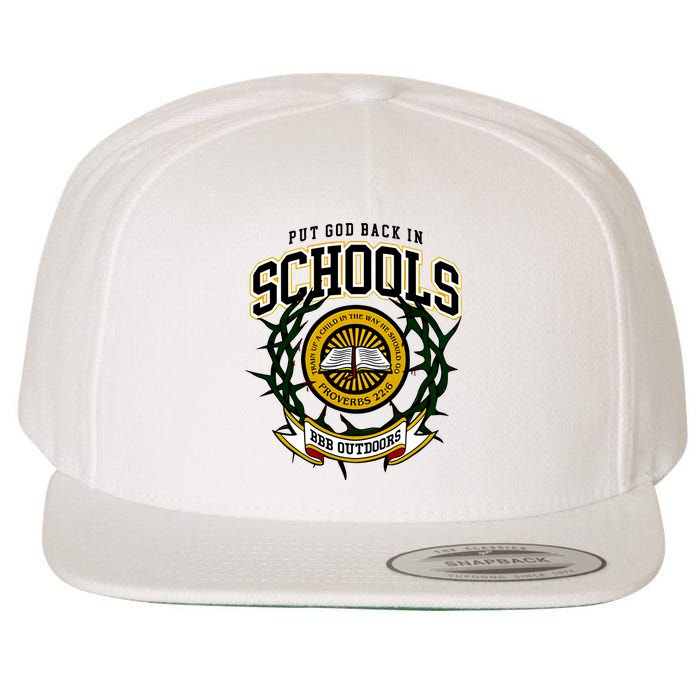 Zach Rushing Wearing Put God Back In Schools Wool Snapback Cap