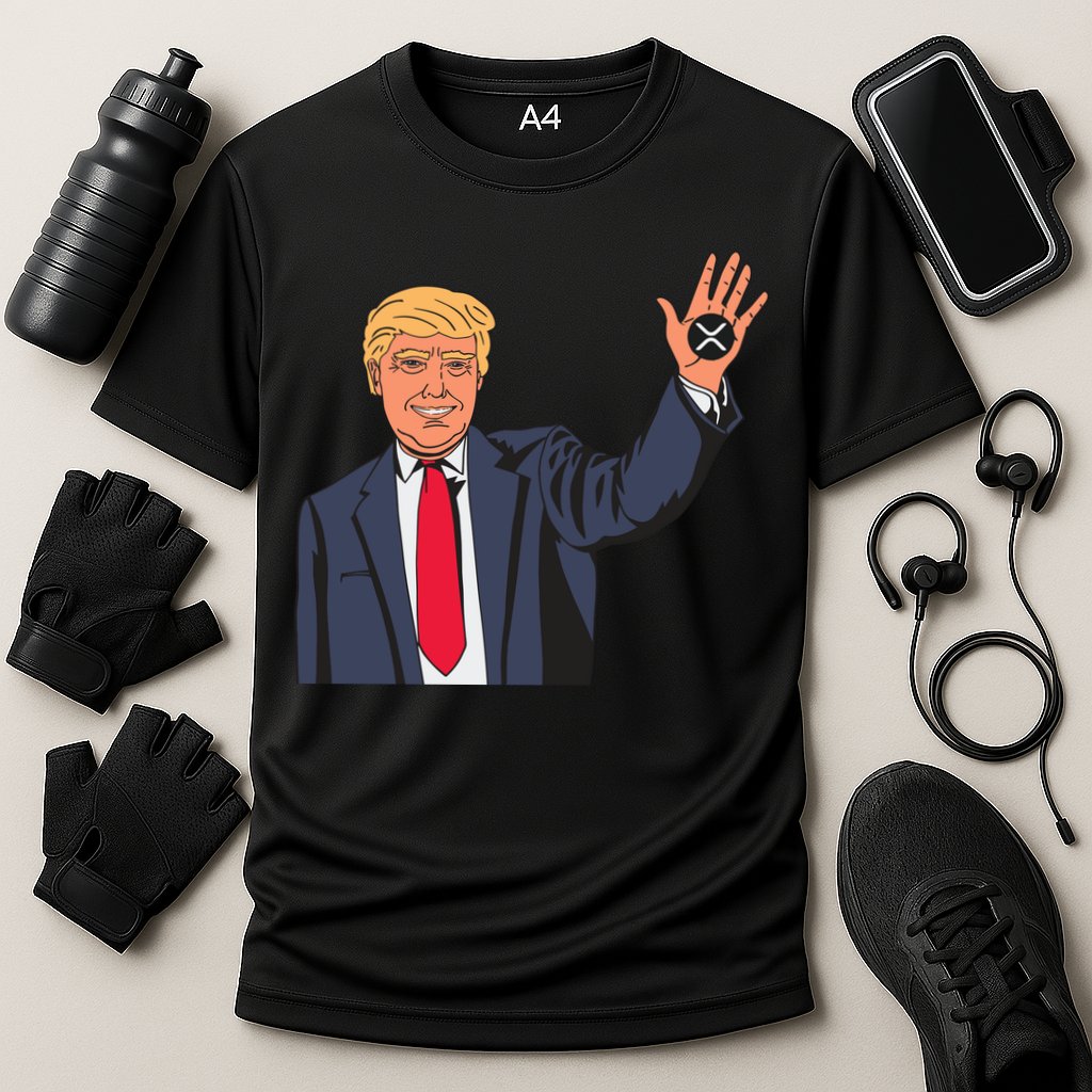 Zach Rector Wearing Trump Xrp Cooling Performance Crew T-Shirt