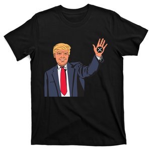 Zach Rector Wearing Trump Xrp T-Shirt