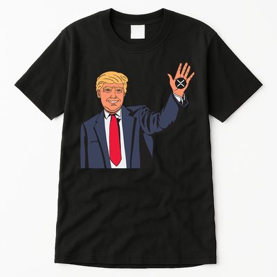 Zach Rector Wearing Trump Xrp Tall T-Shirt