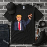 Zach Rector Wearing Trump Xrp Tall T-Shirt