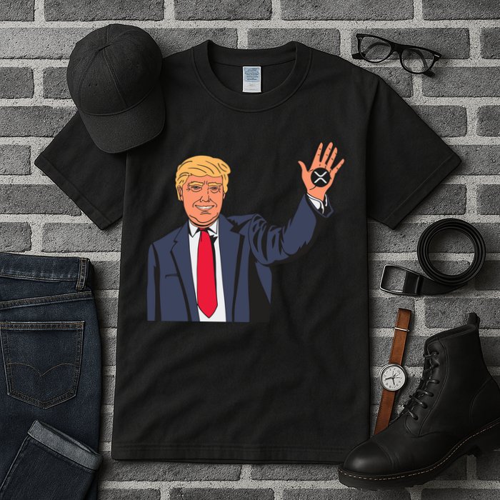 Zach Rector Wearing Trump Xrp Tall T-Shirt