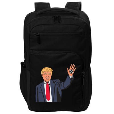 Zach Rector Wearing Trump Xrp Impact Tech Backpack