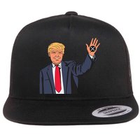 Zach Rector Wearing Trump Xrp Flatbill Hat