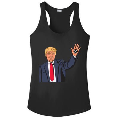 Zach Rector Wearing Trump Xrp Ladies PosiCharge Competitor Racerback Tank