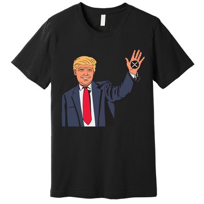 Zach Rector Wearing Trump Xrp Premium T-Shirt