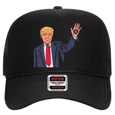 Zach Rector Wearing Trump Xrp Trucker Hat