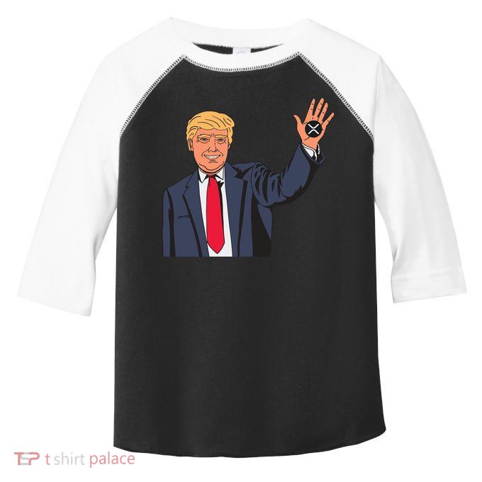 Zach Rector Wearing Trump Xrp Toddler Fine Jersey T-Shirt