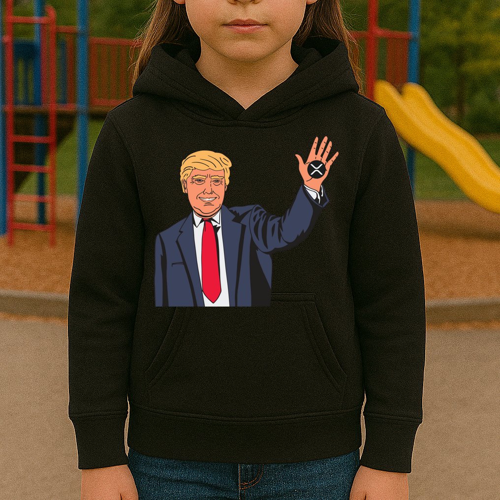 Zach Rector Wearing Trump Xrp Kids Hoodie