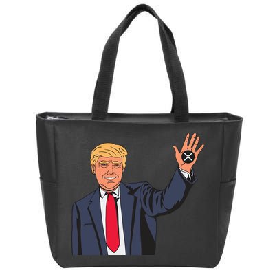 Zach Rector Wearing Trump Xrp Zip Tote Bag