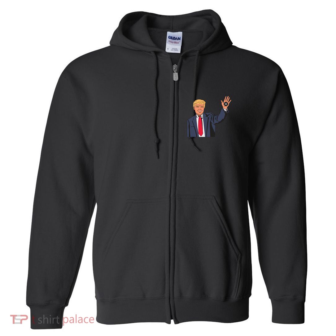 Zach Rector Wearing Trump Xrp Full Zip Hoodie