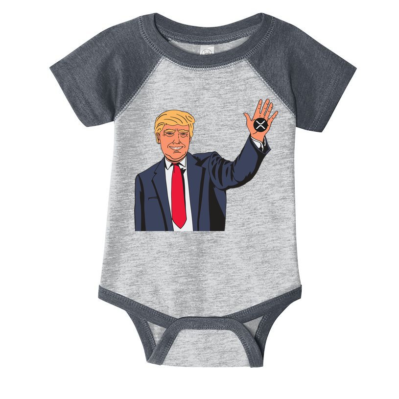 Zach Rector Wearing Trump Xrp Infant Baby Jersey Bodysuit