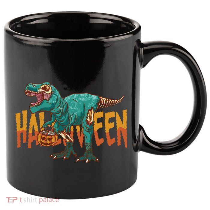 Zombie Rex 11oz C Handle Ceramic Mug