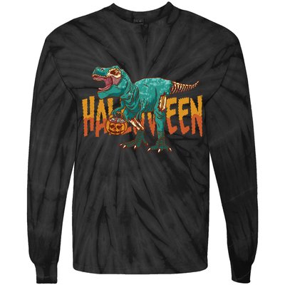 Zombie Rex Tie-Dye Long Sleeve Shirt