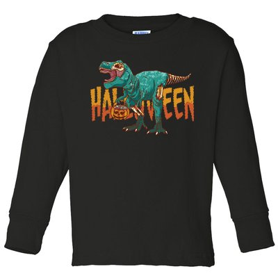 Zombie Rex Toddler Long Sleeve Shirt