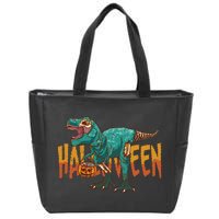 Zombie Rex Zip Tote Bag