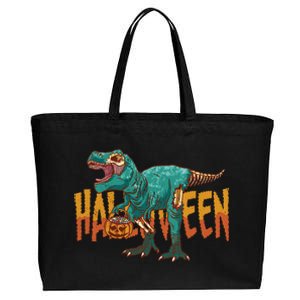 Zombie Rex Cotton Canvas Jumbo Tote