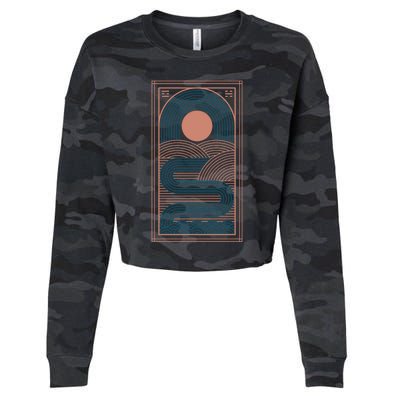 Zen River Cropped Pullover Crew