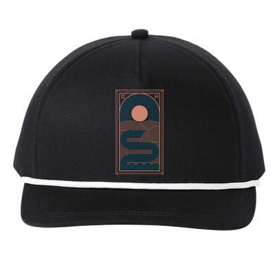 Zen River Snapback Five-Panel Rope Hat