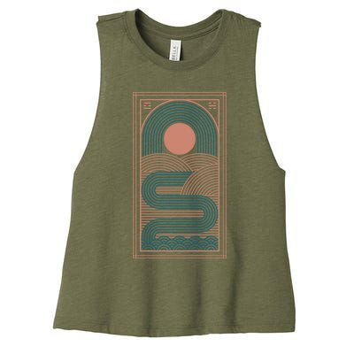 Zen River Women's Racerback Cropped Tank