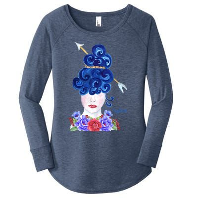 Zodiac Sagittarius Astrology The Archer Fire Gift Women's Perfect Tri Tunic Long Sleeve Shirt