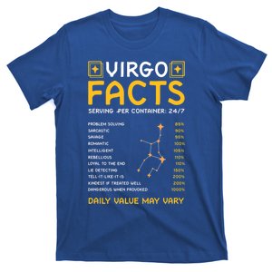 Zodiac Sign Birthday Funny Virgo Facts Traits Horoscope Gift T-Shirt