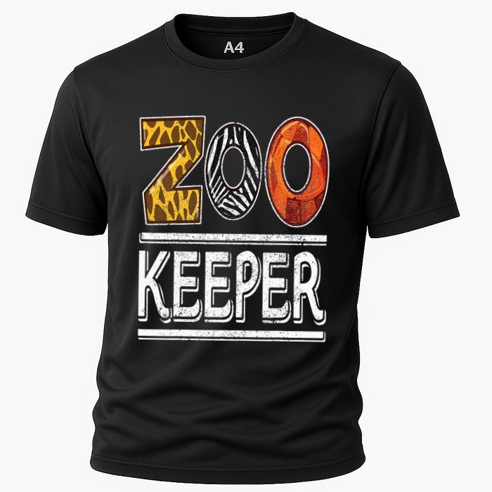 Zookeeper Safari Costume Adult Animal Print Zoo Keeper Cooling Performance Crew T-Shirt