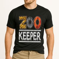 Zookeeper Safari Costume Adult Animal Print Zoo Keeper Cooling Performance Crew T-Shirt