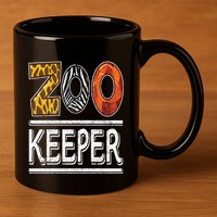 Zookeeper Safari Costume Adult Animal Print Zoo Keeper 11oz C Handle Ceramic Mug