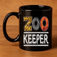 Zookeeper Safari Costume Adult Animal Print Zoo Keeper 11oz C Handle Ceramic Mug