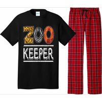 Zookeeper Safari Costume Adult Animal Print Zoo Keeper Pajama Set