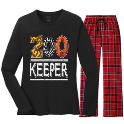 Zookeeper Safari Costume Adult Animal Print Zoo Keeper Women's Long Sleeve Flannel Pajama Set 