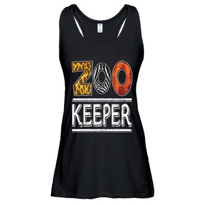 Zookeeper Safari Costume Adult Animal Print Zoo Keeper Ladies Essential Flowy Tank