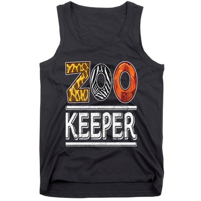 Zookeeper Safari Costume Adult Animal Print Zoo Keeper Tank Top