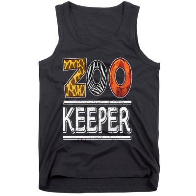 Zookeeper Safari Costume Adult Animal Print Zoo Keeper Tank Top